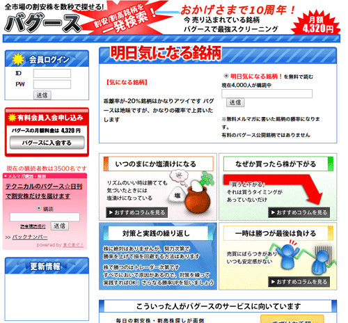 株式情報サイトバグースは悪徳サイト？口コミや評判から徹底検証！
